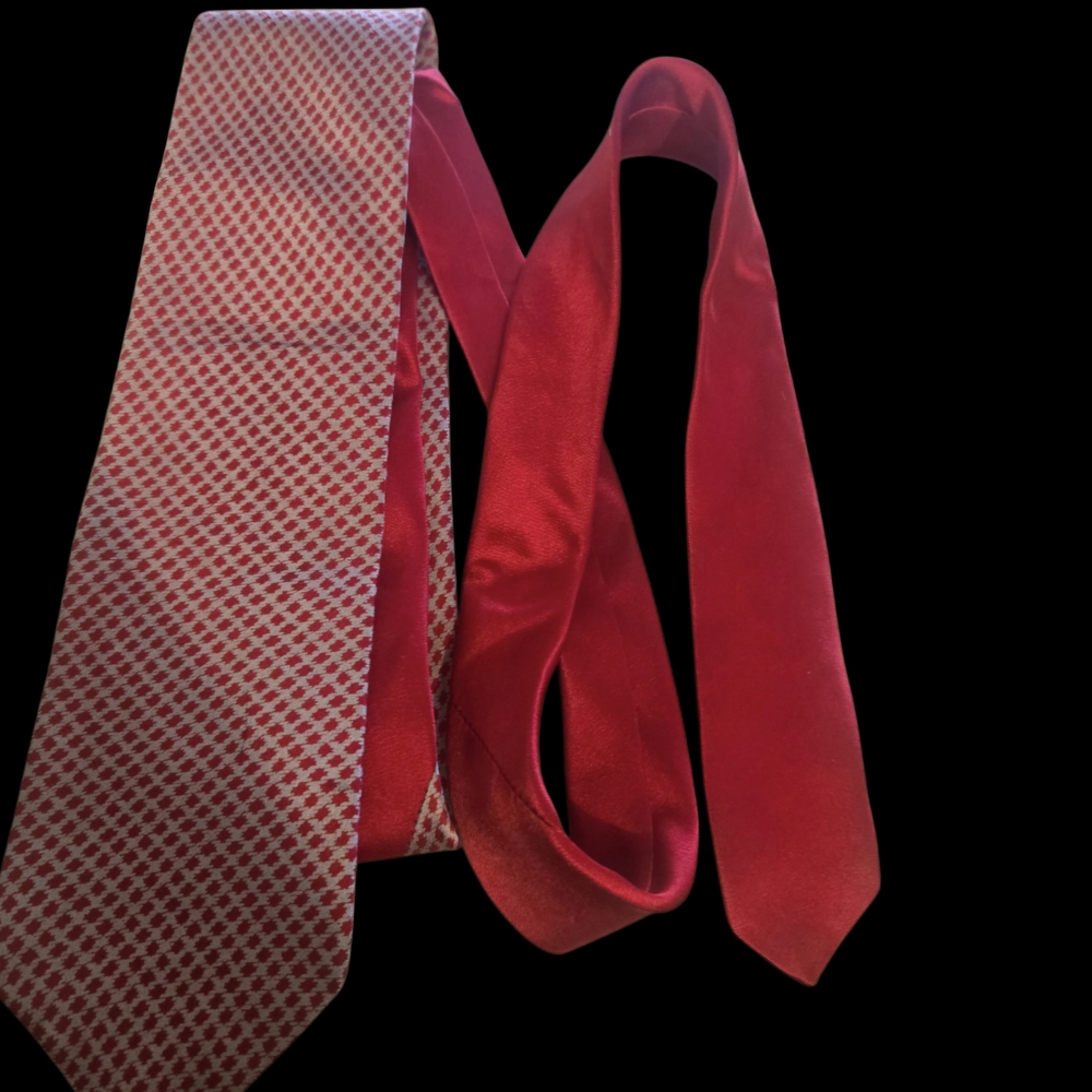 Stefano Ricci Red and White Patterned Tie
